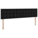 vidaXL Tárolós Ágy fejtámlával tárolóval Fekete 180 x 200 cm Műbőr