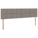 vidaXL Tárolós Ágy matracmal fejtámlával Tópszínű 180 x 200 cm Műbőr
