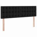 vidaXL Ágy tárolóval és LED lámpával leddel Fekete 140 x 190 cm Műbőr