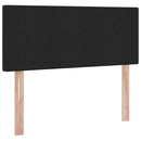 vidaXL Ágy tárolóval és LED lámpával Fekete 120 x 190 cm Poliészter