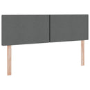 vidaXL Ágy tárolóval és LED lámpával Sötétszürke 140 x 190 cm