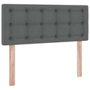 vidaXL Ágy tárolóval és LED lámpával Sötétszürke 120 x 190 cm