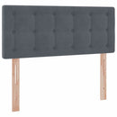 vidaXL Ágy LED -es lámpákkal fejtámlával tárolóval Bársony