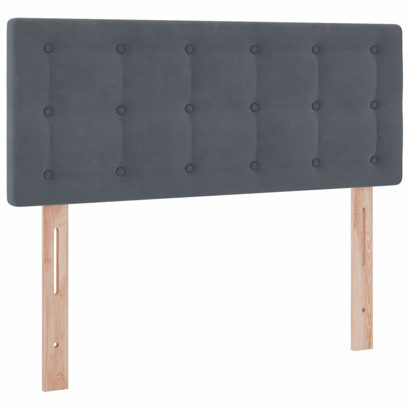 vidaXL Ágy LED -es lámpákkal fejtámlával tárolóval Bársony