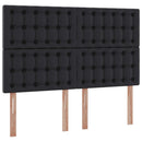 vidaXL Tárolós Ágy matracmal fejtámlával Fekete 140 x 190 cm Műbőr