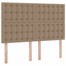 vidaXL Tárolós Ágy matracmal fejtámlával Kávé 140 x 190 cm Műbőr