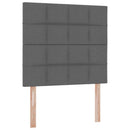 vidaXL Ágy tárolóval és matraccal Sötétszürke 100 x 200 cm Poliészter