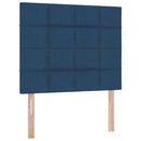 vidaXL Ágy tárolóval és matraccal Kék 120 x 200 cm Poliészter