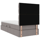 vidaXL Ágy tárolóval és matraccal Tópszínű 100 x 200 cm Poliészter