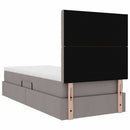 vidaXL Ágy tárolóval és matraccal Tópszínű 90 x 190 cm Poliészter