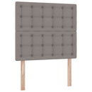 vidaXL Ágy tárolóval és matraccal Tópszínű 90 x 190 cm Poliészter