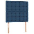 vidaXL Ágy tárolóval és matraccal matracmal Kék 90 x 190 cm Poliészter