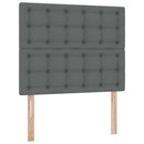 vidaXL Ágy tárolóval és matraccal Sötétszürke 120 x 200 cm Poliészter