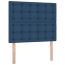 vidaXL Ágy tárolóval és matraccal Kék 120 x 200 cm Poliészter
