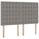 vidaXL Ágy tárolóval és matraccal Tópszínű 140 x 200 cm szövet