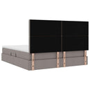 vidaXL Ágy tárolóval és matraccal Tópszínű 180 x 200 cm Poliészter