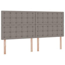 vidaXL Ágy tárolóval és matraccal Tópszínű 200 x 200 cm Poliészter