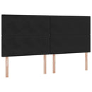 vidaXL Ágy tárolóval és matraccal Fekete 200 x 200 cm Bársony