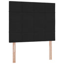 vidaXL Ágy tárolóval és matraccal Fekete 120 x 200 cm Bársony