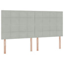 vidaXL Ágy tárolóval és matraccal Világosszürke 200 x 200 cm Bársony