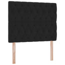 vidaXL Ágy tárolóval és matraccal Fekete 120 x 200 cm Bársony