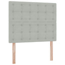 vidaXL Ágy tárolóval és matraccal Világosszürke 120 x 200 cm Bársony