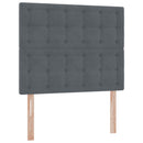 vidaXL Ágy tárolóval és matraccal Sötétszürke 120 x 200 cm Bársony