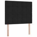 vidaXL Ágy tárolóval és matraccal Fekete 120 x 200 cm Bársony