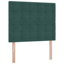 vidaXL Ágy tárolóval és matraccal Sötétzöld 120 x 200 cm Bársony