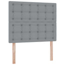 vidaXL Ágy tárolóval és LED lámpával leddel Világosszürke 120 x 190 cm
