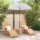 vidaXL Balinéz napernyő alappal Krém 185 x 185 x 260 cm Pamut