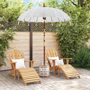 vidaXL Balinéz napernyő alappal Krém 185 x 185 x 260 cm Pamut