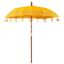 vidaXL Balinéz napernyő alappal Sárga 215 x 215 x 260 cm Pamut