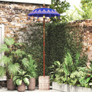 vidaXL Balinéz napernyő alappal Kék 95 x 95 x 260 cm Pamut
