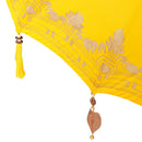 vidaXL Balinéz napernyő alappal Sárga 95 x 95 x 260 cm Pamut