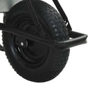 vidaXL Talicska Ezüst és Fekete 141 x 60 x 57 cm Acél