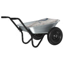 vidaXL Talicska Ezüst és Fekete 124 x 73 x 65 cm Acél