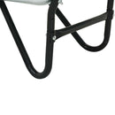 vidaXL Talicska Ezüst és Fekete 133 x 62,5 x 58 cm Acél