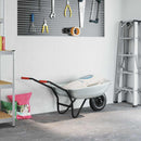 vidaXL Talicska Ezüst és Fekete 133 x 62,5 x 58 cm Acél