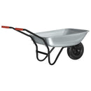 vidaXL Talicska Ezüst és Fekete 133 x 62,5 x 58 cm Acél