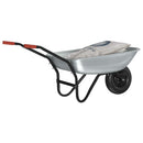 vidaXL Talicska Ezüst és Fekete 133 x 62,5 x 58 cm Acél