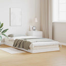 vidaXL Földi ágykeret Fehér 80 x 210 cm Tömör fenyőfa