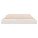 vidaXL Földi ágykeret Fehér 80 x 210 cm Tömör fenyőfa