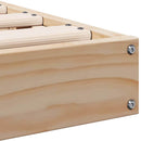 vidaXL Földi ágykeret Természetes 213.5 x 104 x 9 cm Tömör fenyőfa