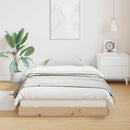 vidaXL Földi ágykeret Természetes 213.5 x 104 x 9 cm Tömör fenyőfa