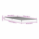 vidaXL Földi ágykeret Fehér 90 x 210 cm Tömör fenyőfa