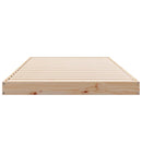 vidaXL Földi ágykeret Természetes 213,5 x 104 x 9 cm Tömör fenyőfa