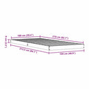 vidaXL Földi ágykeret Fehér 100 x 210 cm Tömör fenyőfa