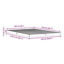 vidaXL Földi ágykeret Fehér 160 x 210 cm Tömör fenyőfa