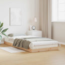 vidaXL Padlós ágykeret Természetes 80 x 220 cm Tömör fenyőfa